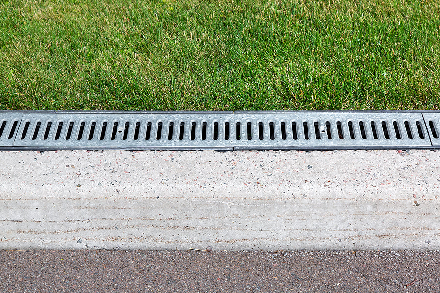 an exterior french drain